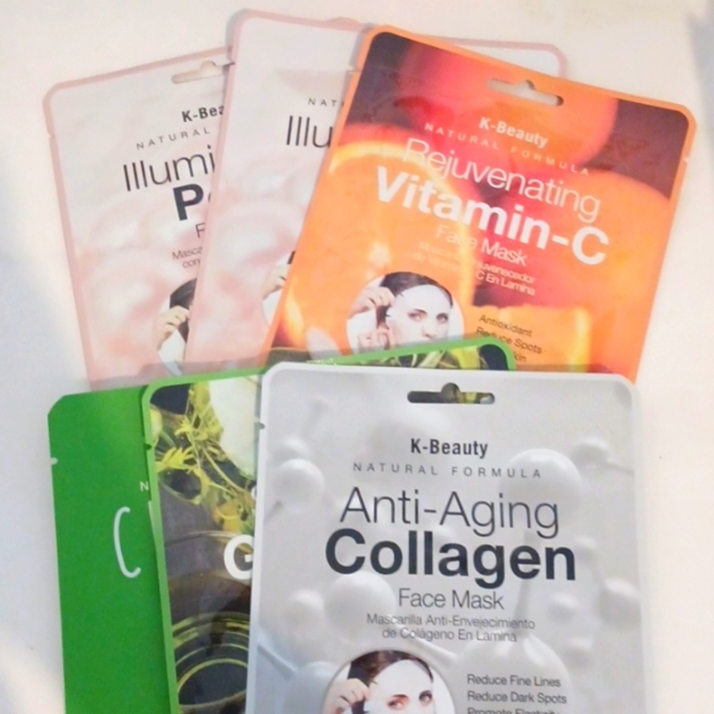 6 SHEETS MASKS FOR $11 BUNDLE DEAL /If Illuminating PEARL IS YOUR FAVORITE